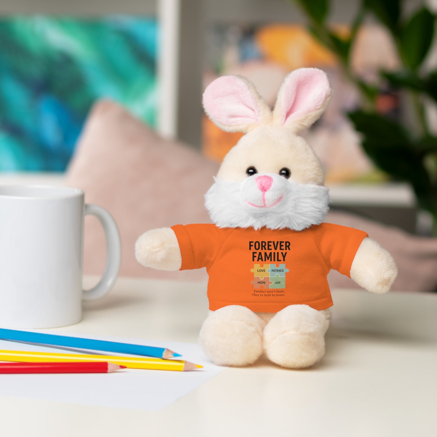 "Forever Family" Plush Bear with Tee