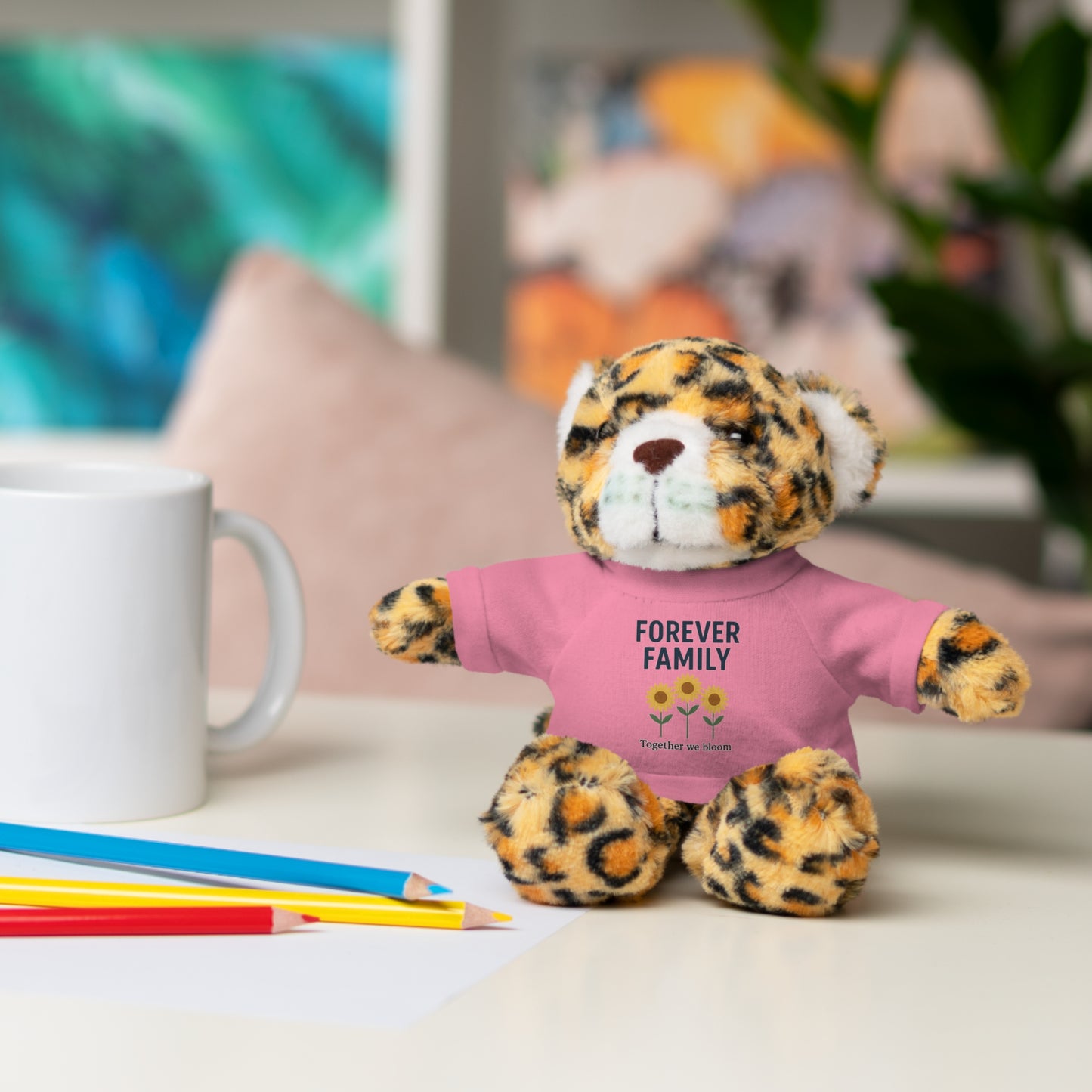 Forever Family Teddy Bear with 'Forever Family' Tee