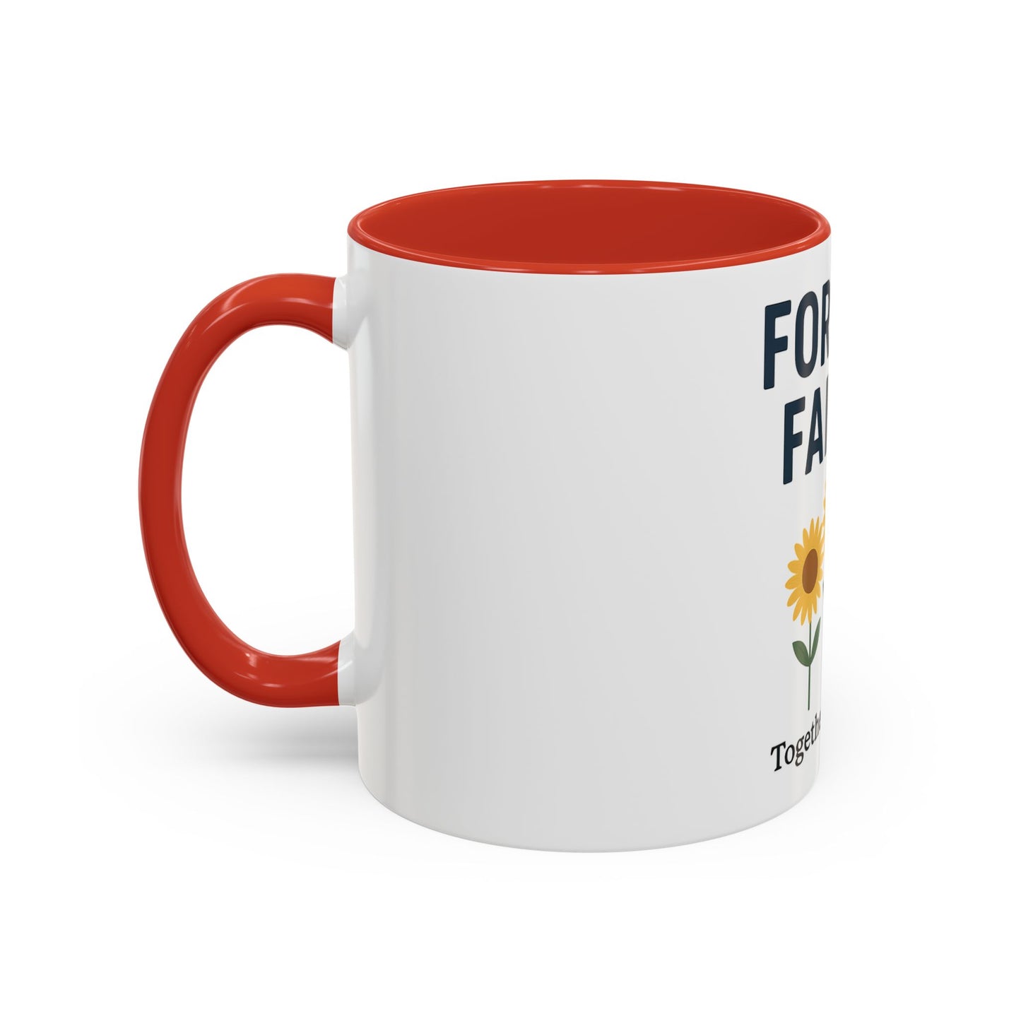 Forever Family Sunflower Coffee Mug – "Together We Bloom"