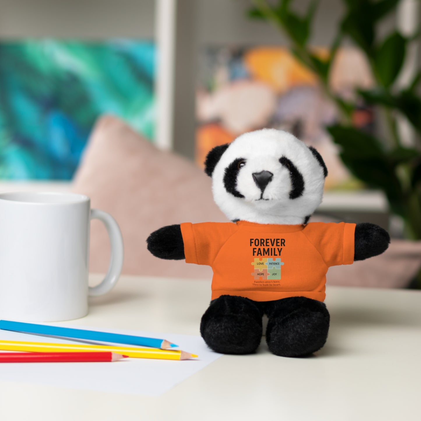 "Forever Family" Plush Bear with Tee