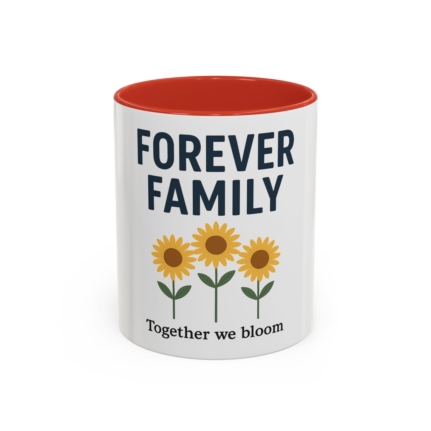 Forever Family Sunflower Coffee Mug – "Together We Bloom"