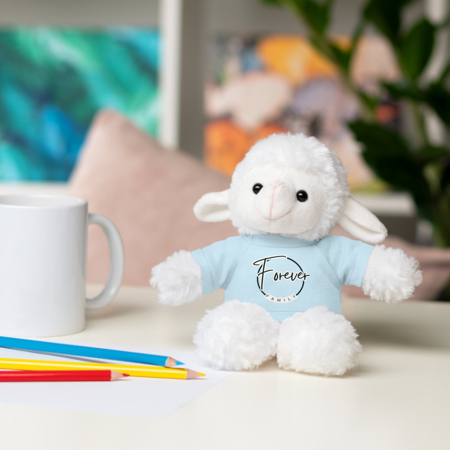 Forever Family Plush Bear with T‑Shirt