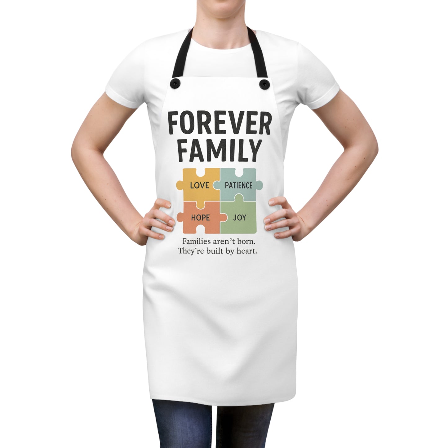 Forever Family Puzzle Apron - Celebrate Love and Togetherness in the Kitchen