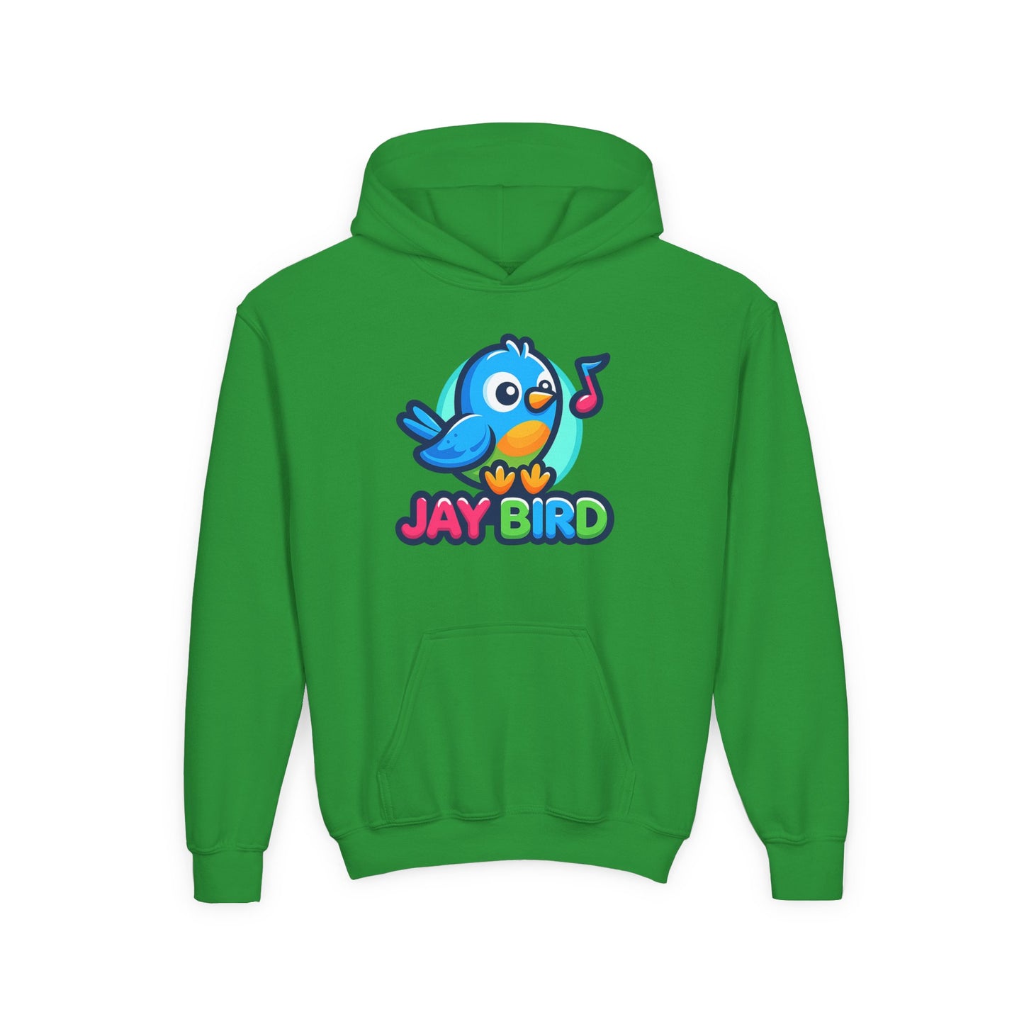 Youth Hoodie — Cute 'Jay Bird' Pullover