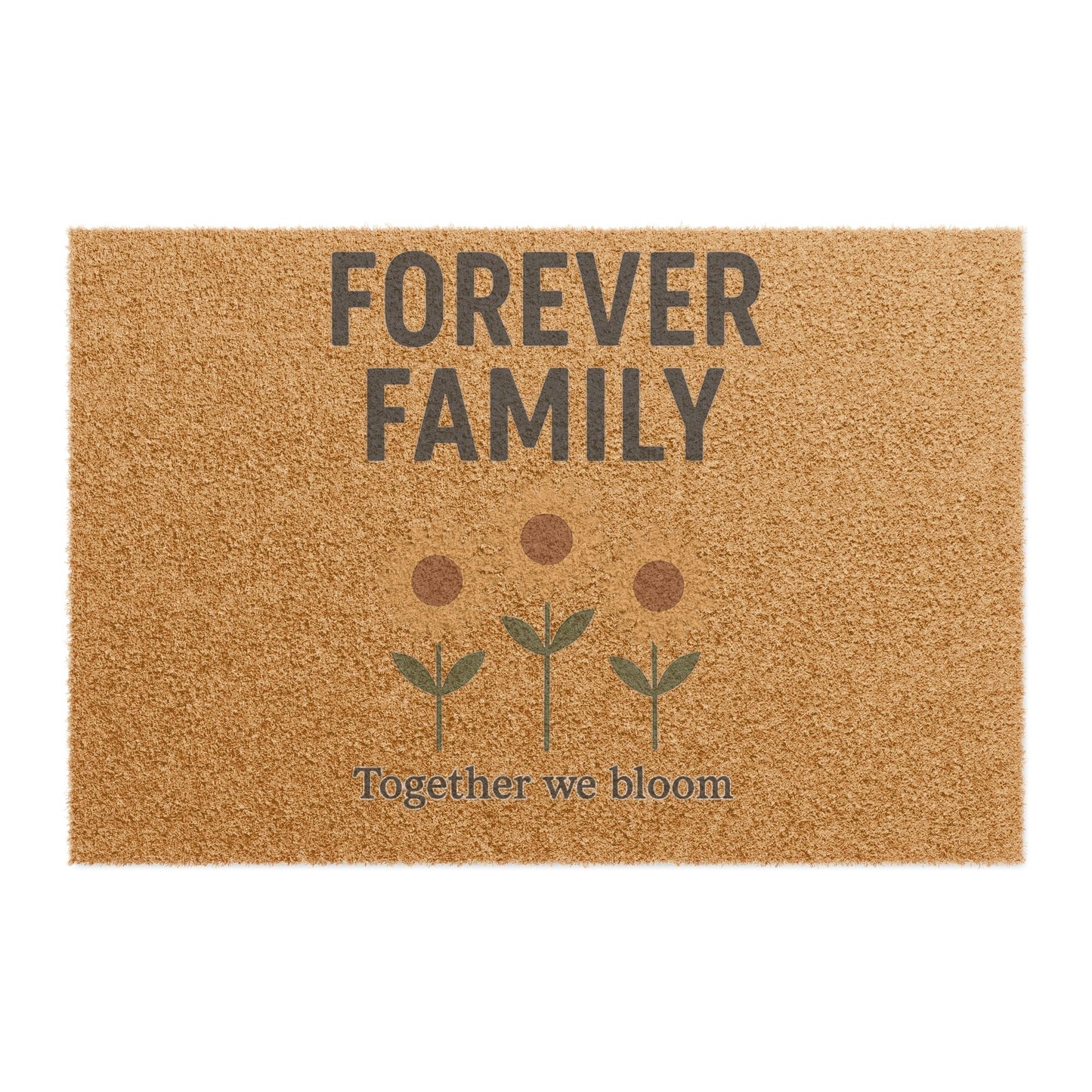 Forever Family Doormat – 'Together We Bloom'
