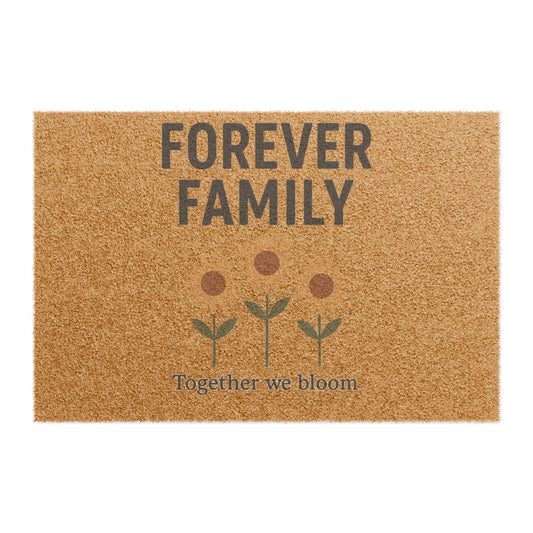 Forever Family Doormat – 'Together We Bloom'