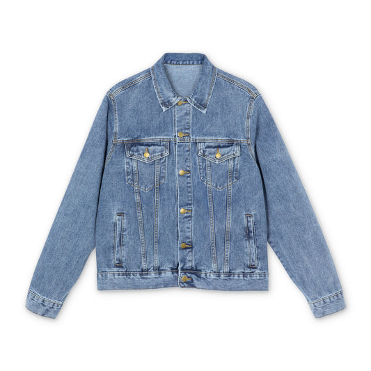 Denim Jacket - 'Forever Family' Back Graphic Men's Jean Jacket