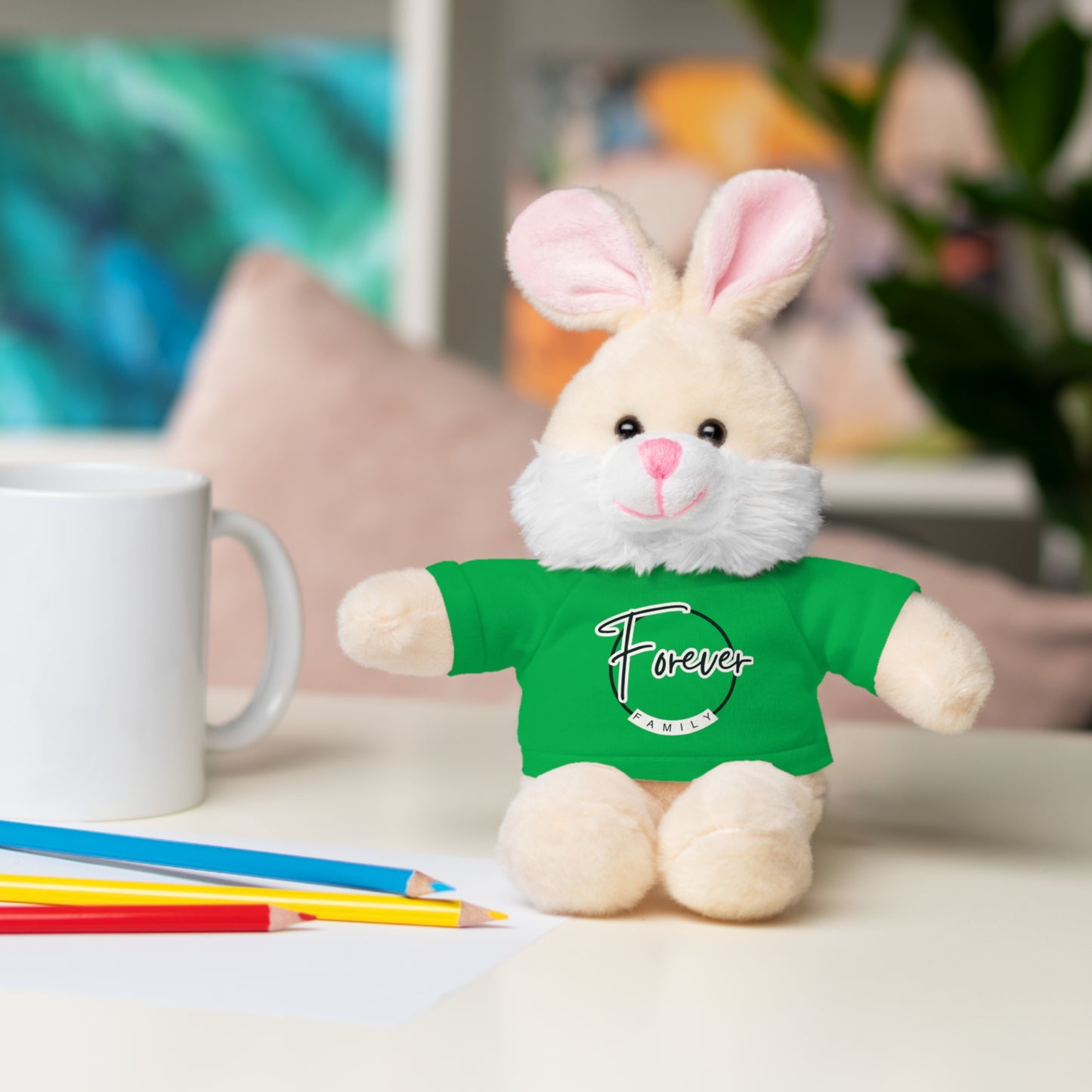 Forever Family Plush Bear with T‑Shirt
