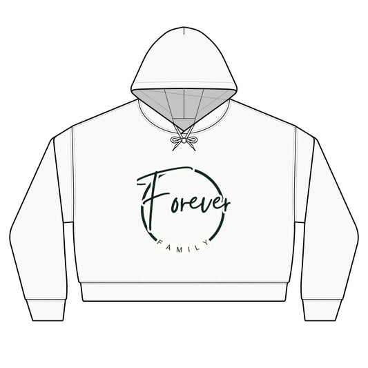 Forever Family Women's Organic Hoodie — Cozy Cropped Pullover
