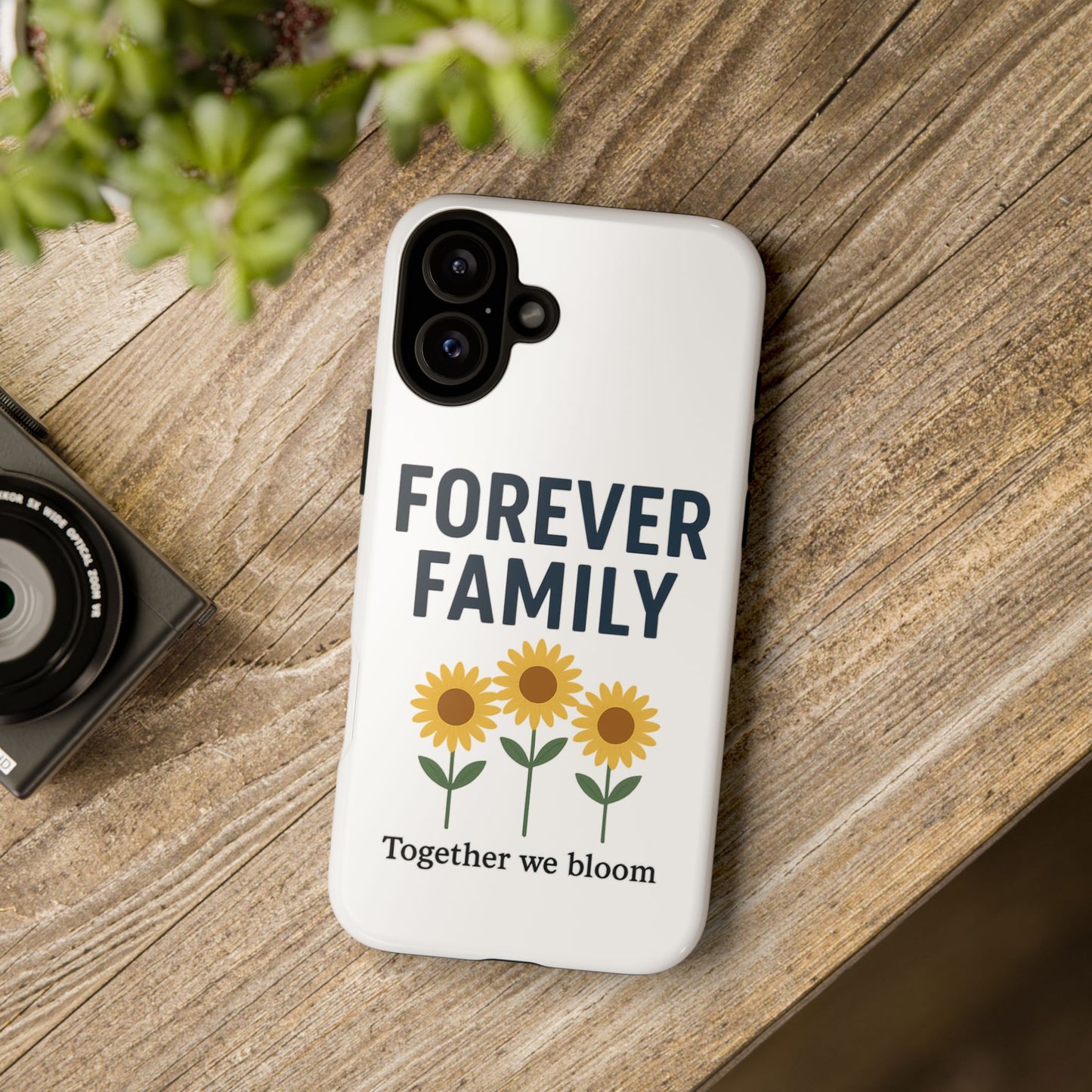 Forever Family Phone Case — Sunflower "Together We Bloom" Protective Cover