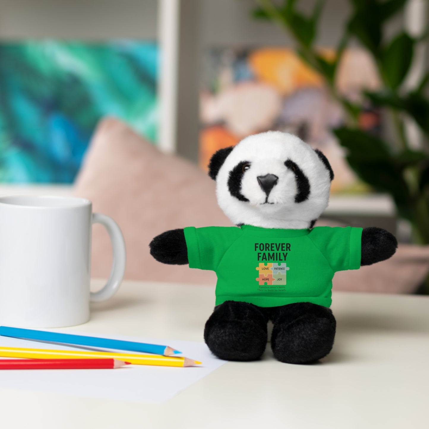 "Forever Family" Plush Bear with Tee