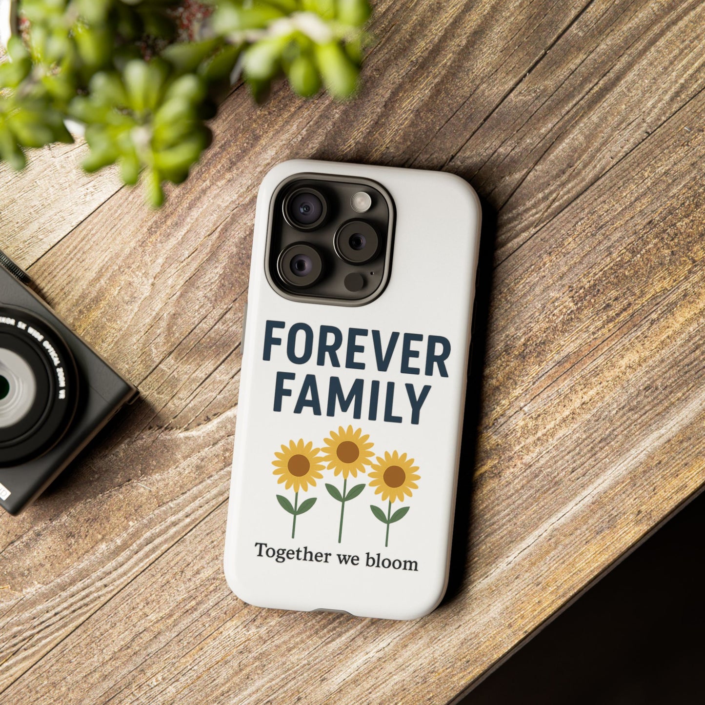 Forever Family Phone Case — Sunflower "Together We Bloom" Protective Cover