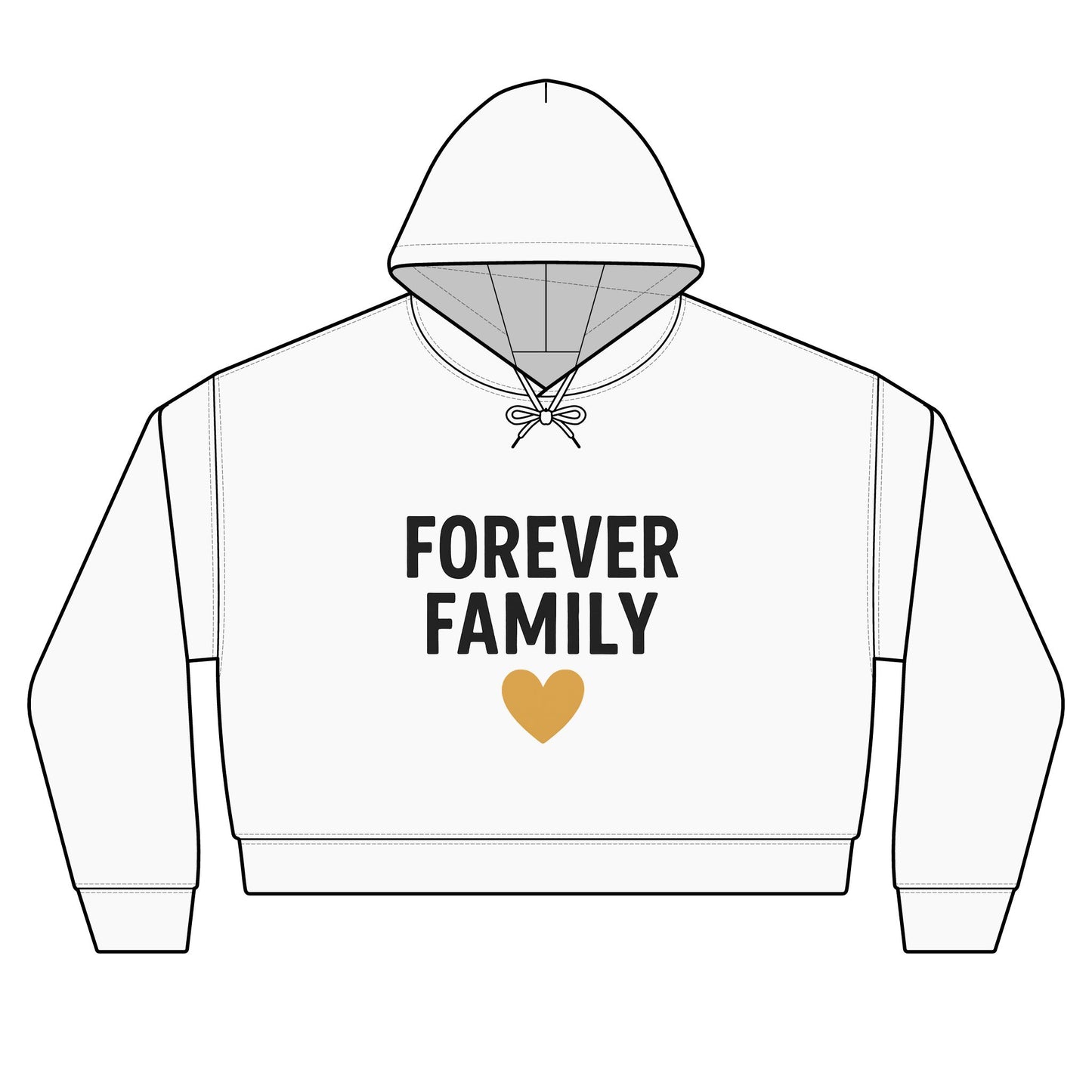 'Forever Family' Women's Organic Hoodie — Love Sweatshirt