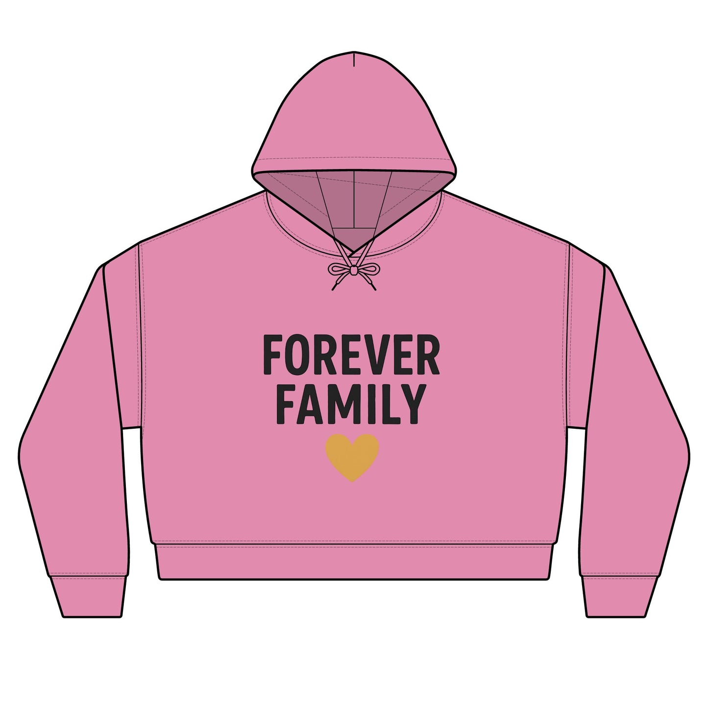 'Forever Family' Women's Organic Hoodie — Love Sweatshirt
