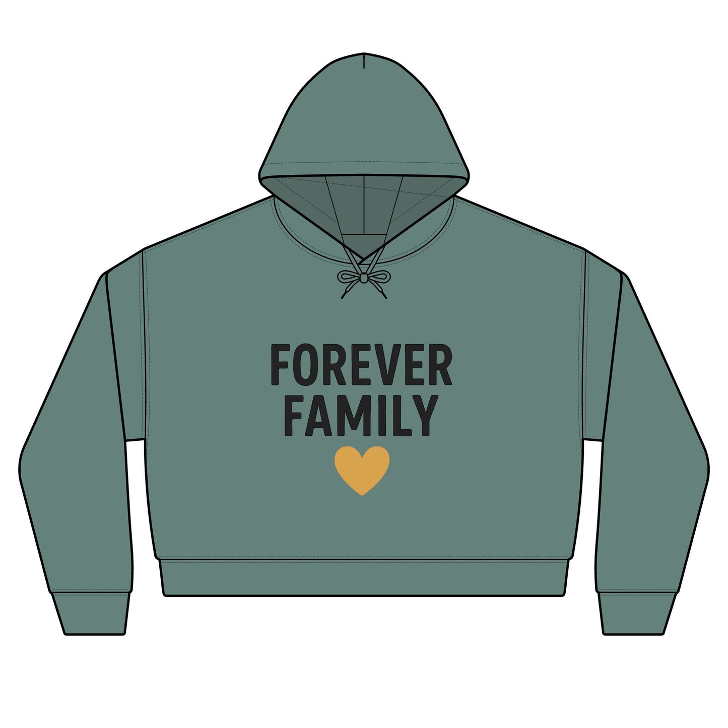 'Forever Family' Women's Organic Hoodie — Love Sweatshirt