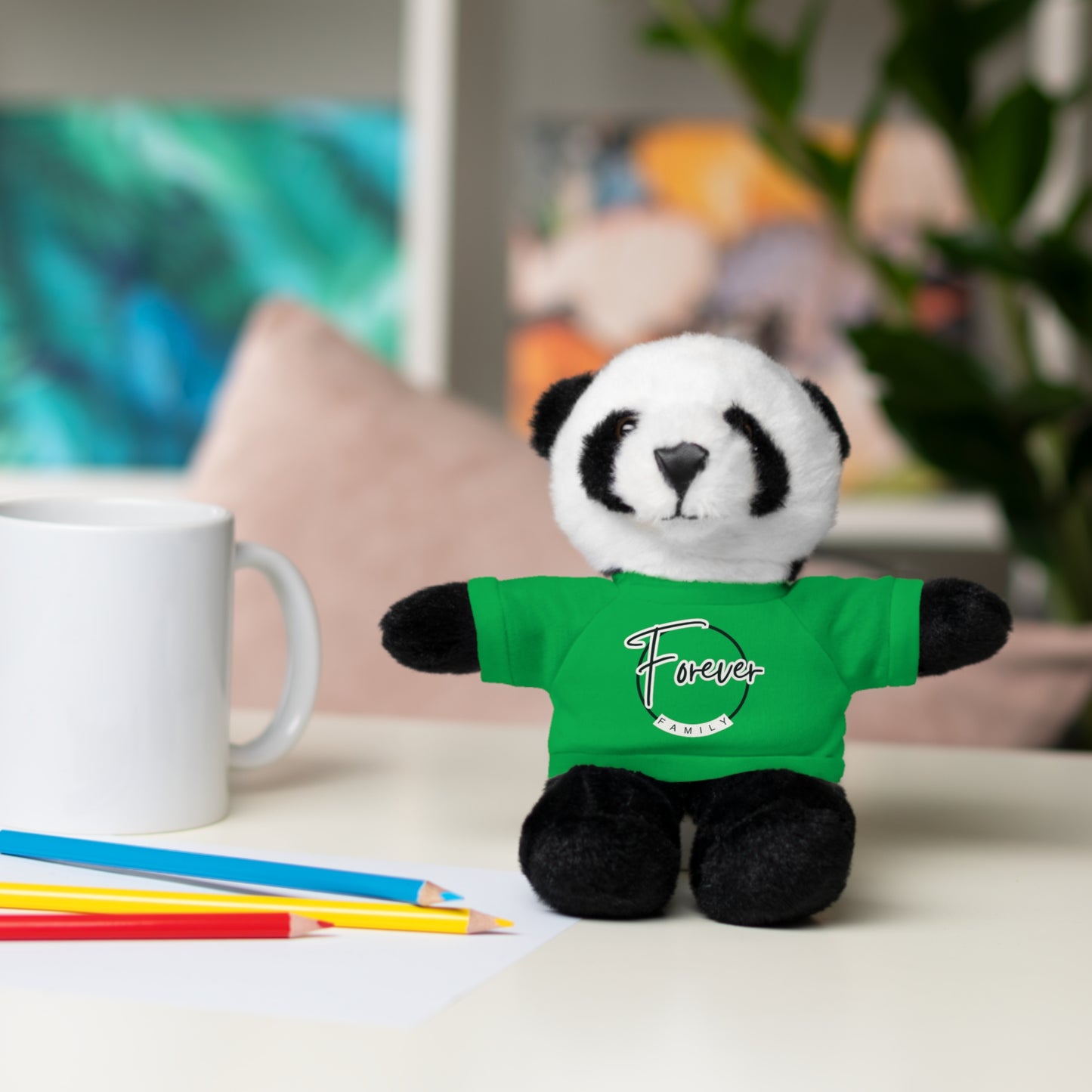 Forever Family Plush Bear with T‑Shirt