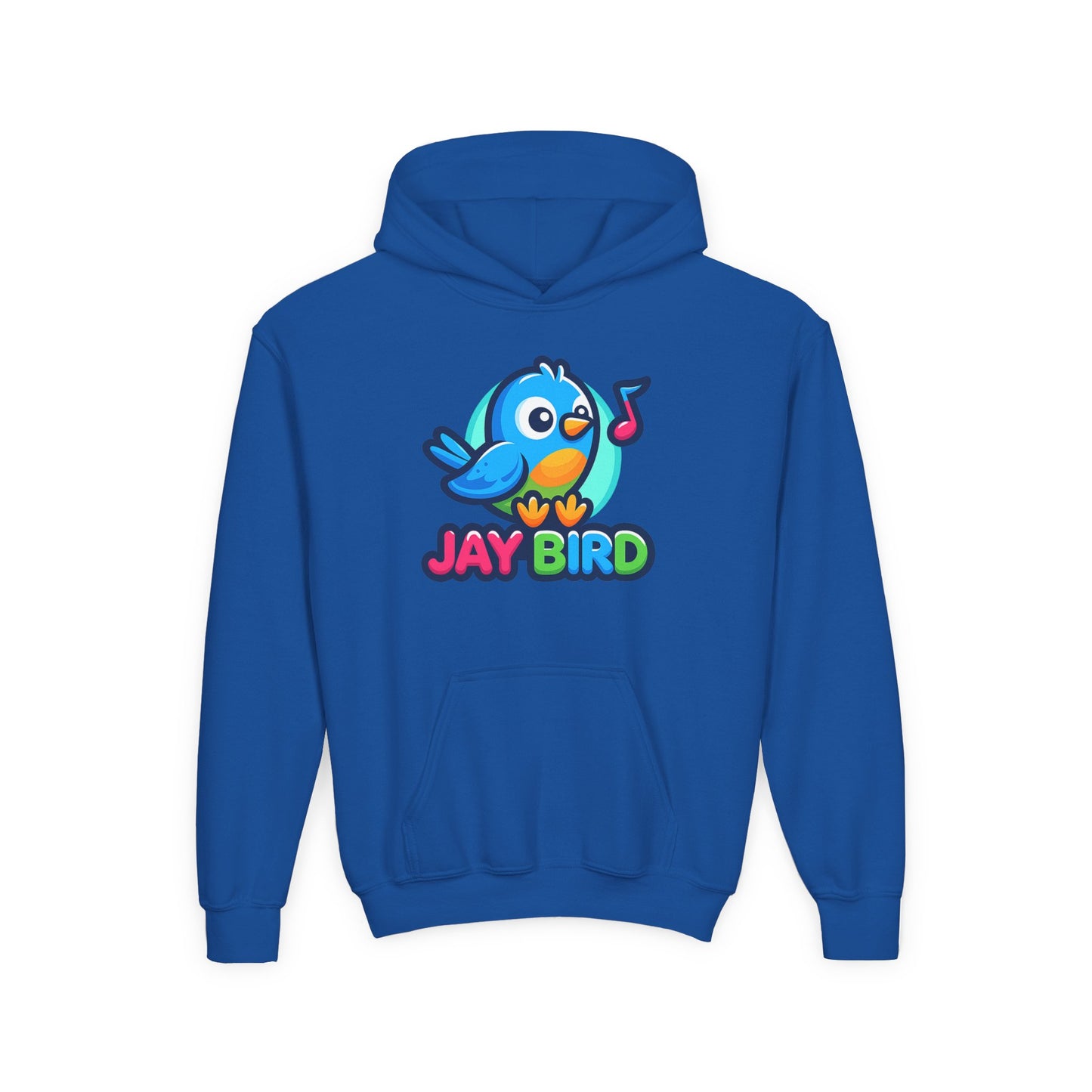 Youth Hoodie — Cute 'Jay Bird' Pullover