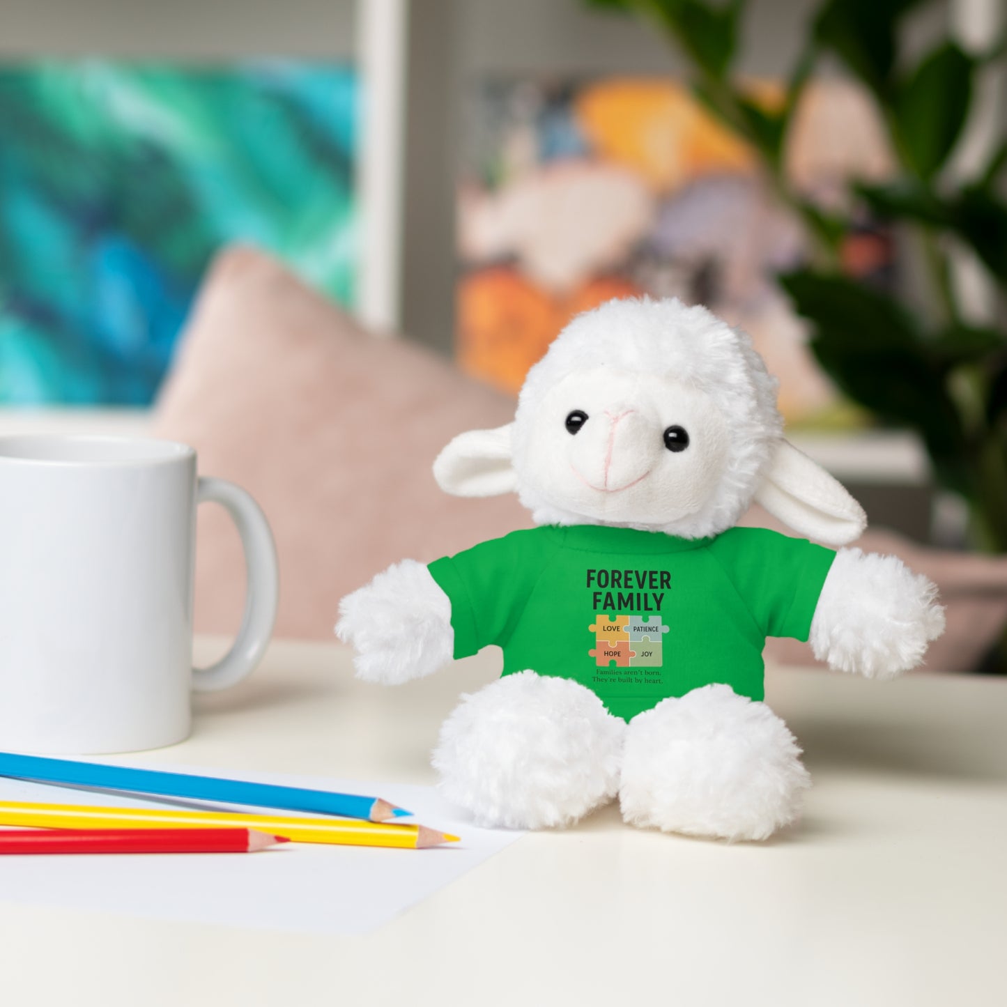 "Forever Family" Plush Bear with Tee