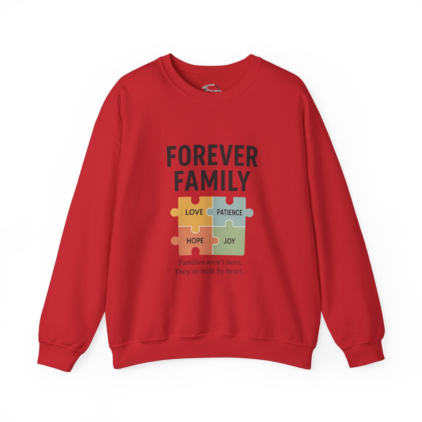 Family Love Crewneck Sweatshirt | Forever Family Puzzle Design