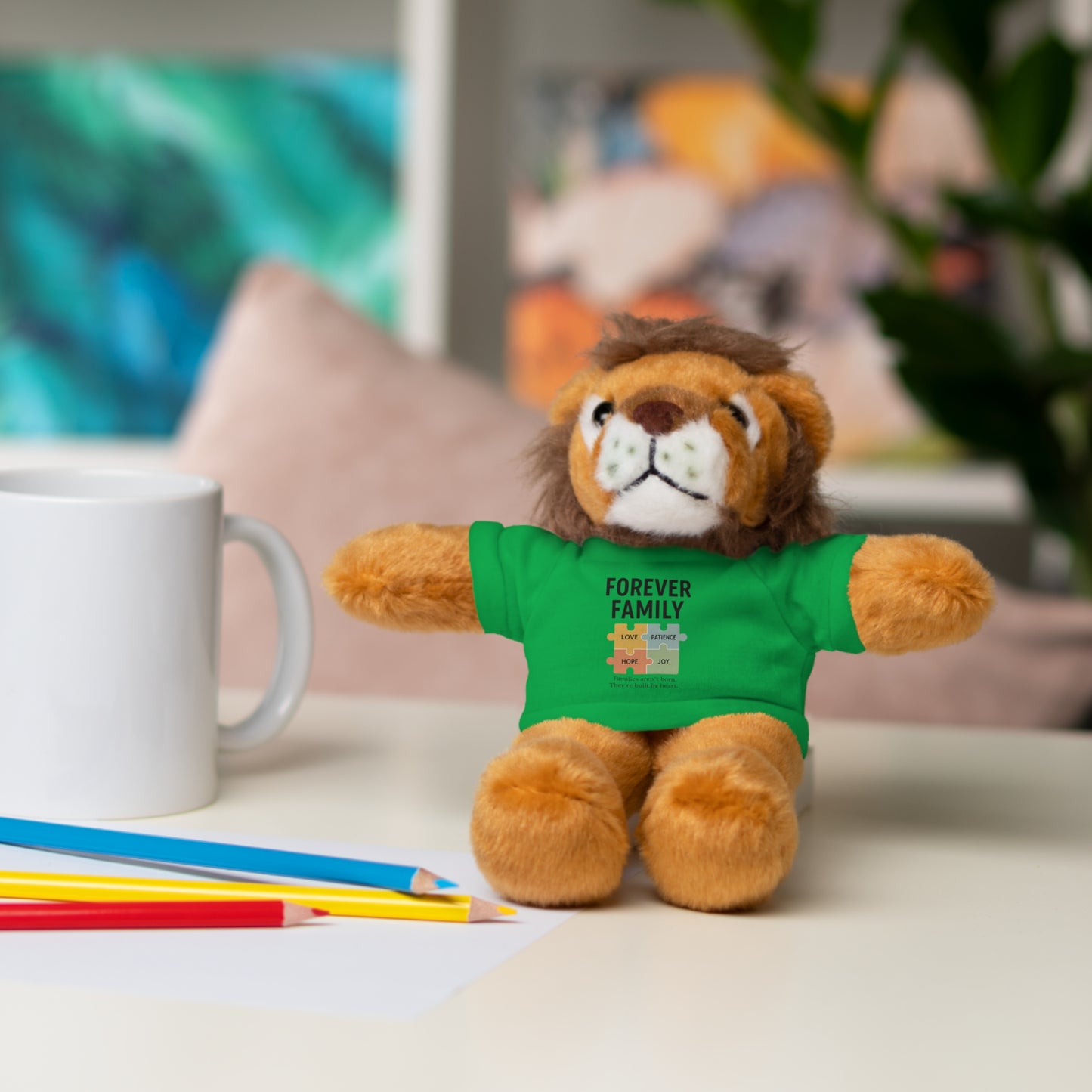 "Forever Family" Plush Bear with Tee