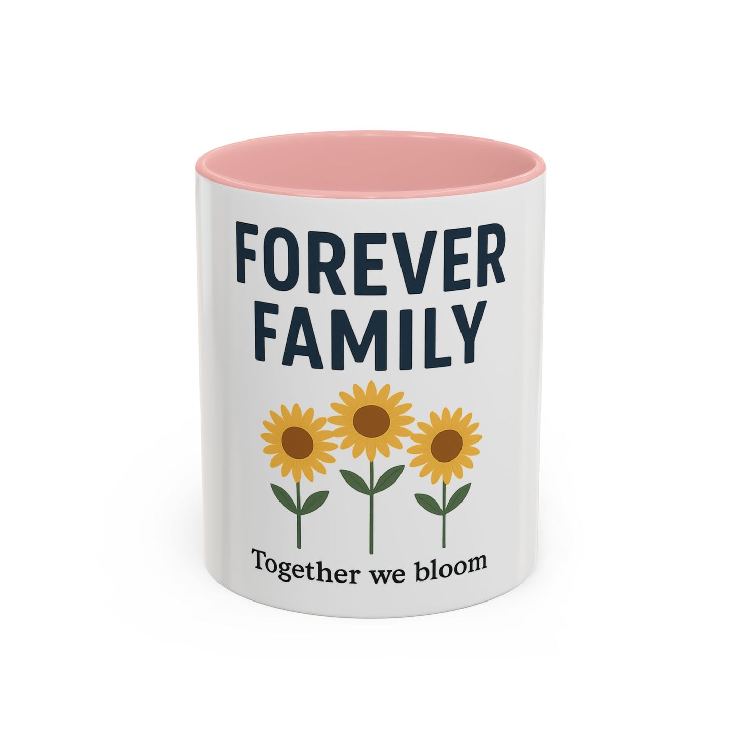 Forever Family Sunflower Coffee Mug – "Together We Bloom"