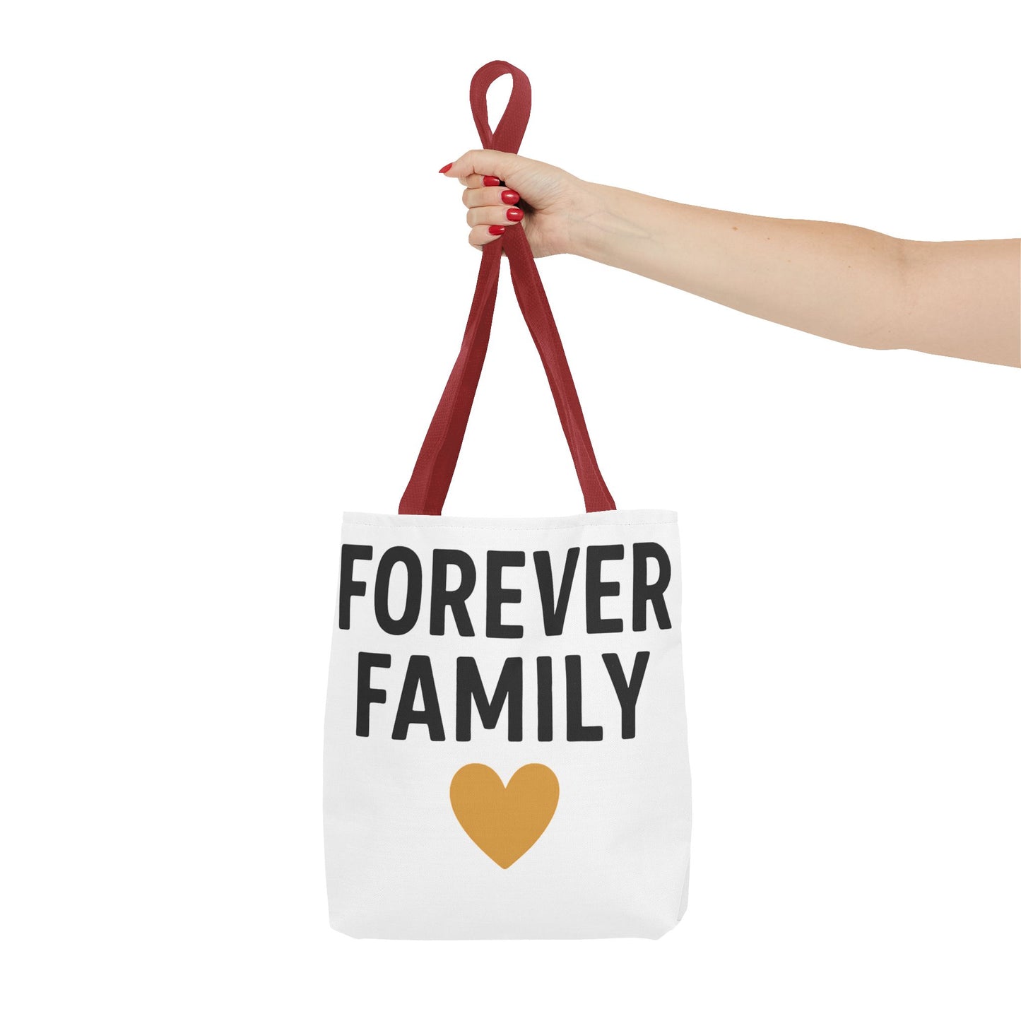 Forever Family Heart Tote Bag — Love Canvas Tote