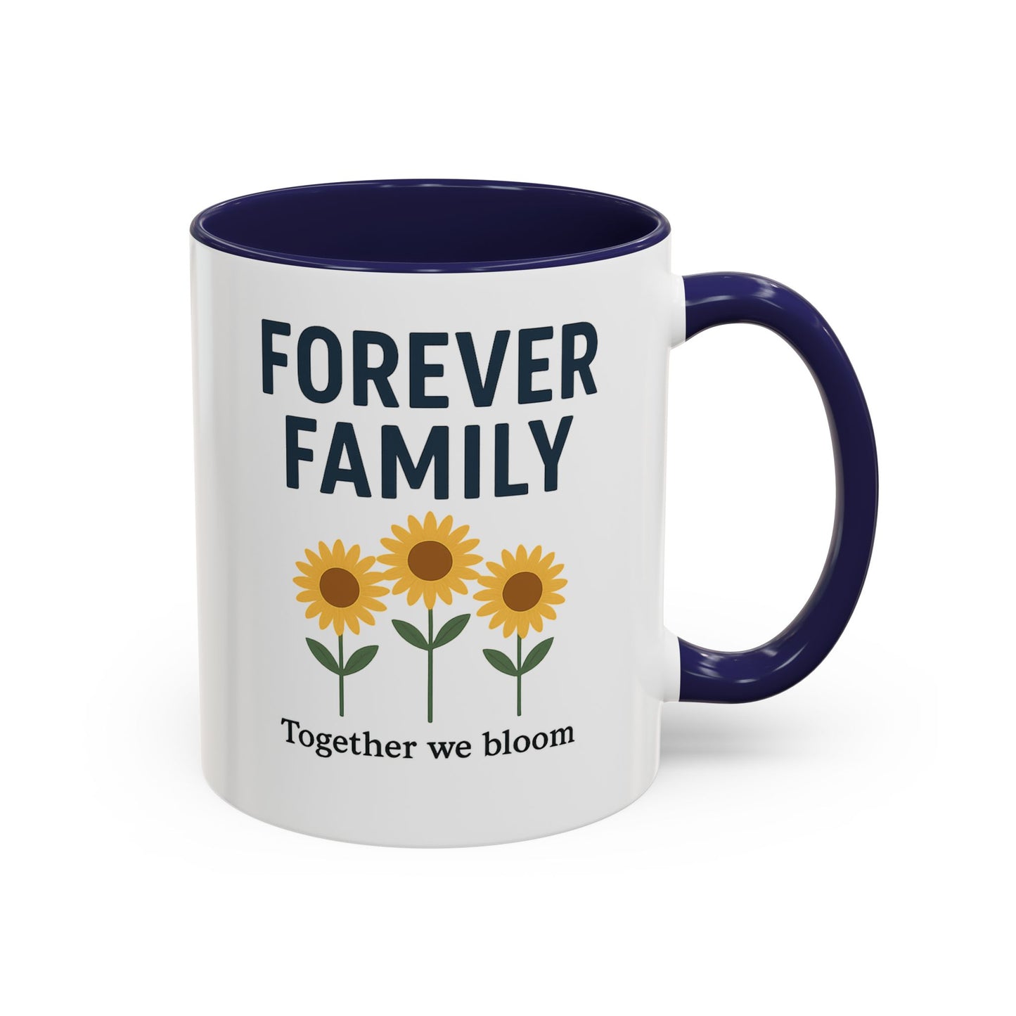Forever Family Sunflower Coffee Mug – "Together We Bloom"