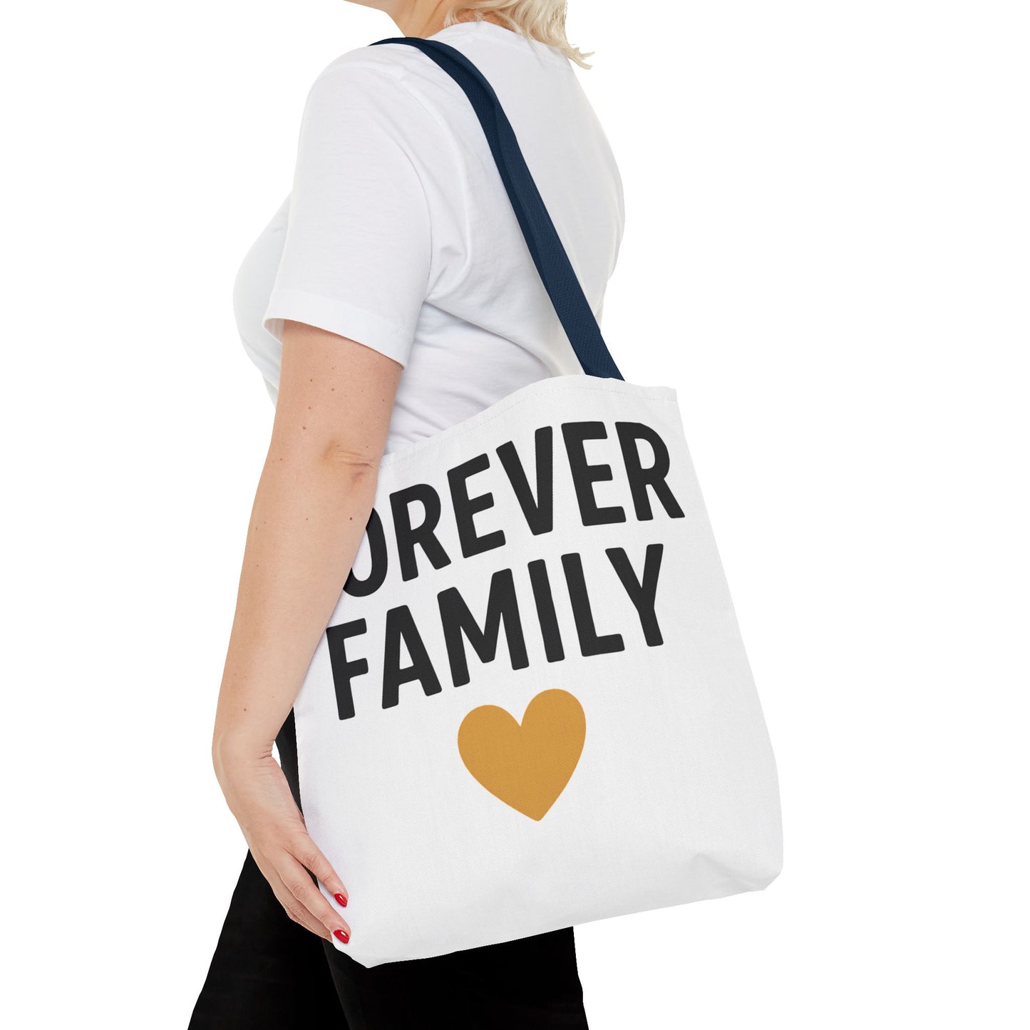 Forever Family Heart Tote Bag — Love Canvas Tote