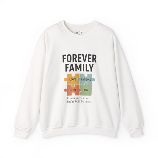 Family Love Crewneck Sweatshirt | Forever Family Puzzle Design