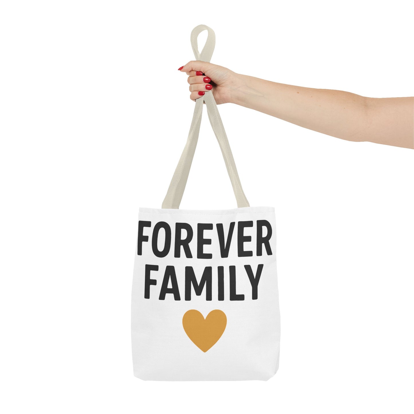 Forever Family Heart Tote Bag — Love Canvas Tote