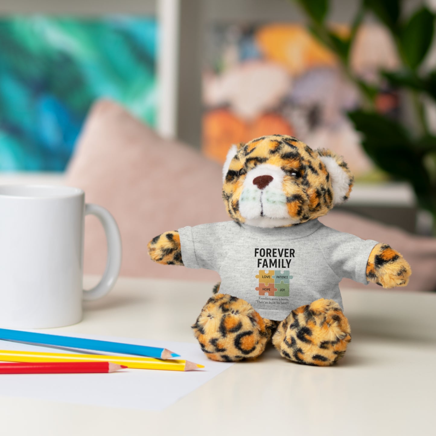 "Forever Family" Plush Bear with Tee