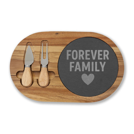 Engraved Charcuterie Board - Forever Family