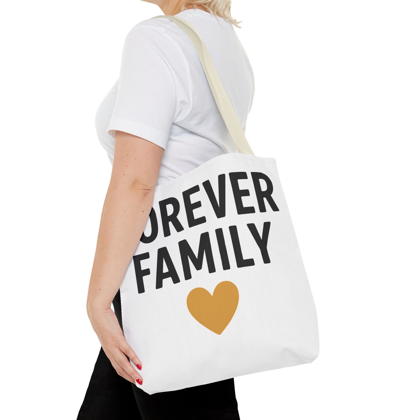 Forever Family Heart Tote Bag — Love Canvas Tote