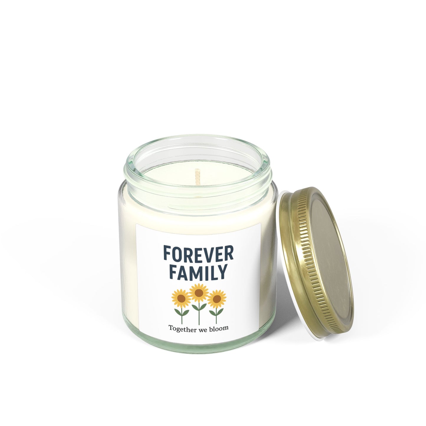 Soy Candle – "Forever Family" Scented Jar (4oz & 9oz)