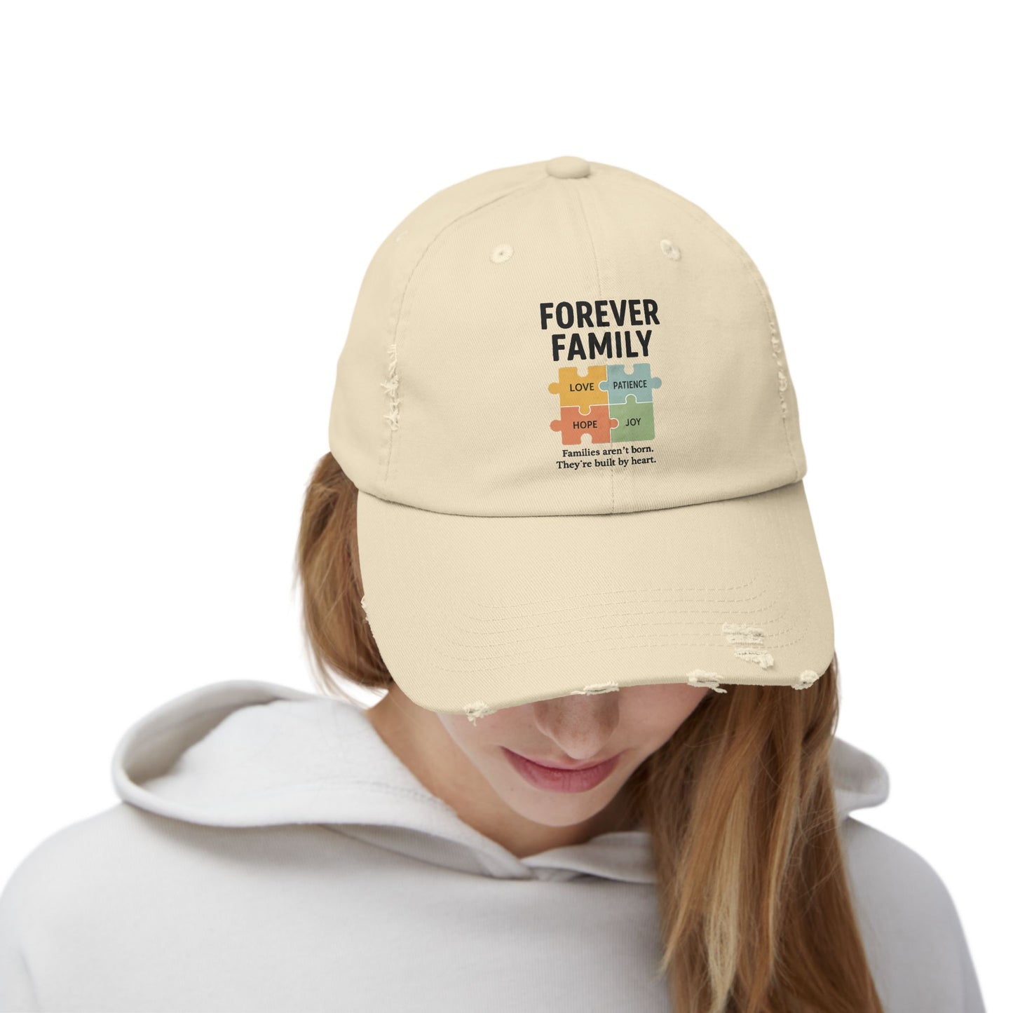 Forever Family Distressed Cap