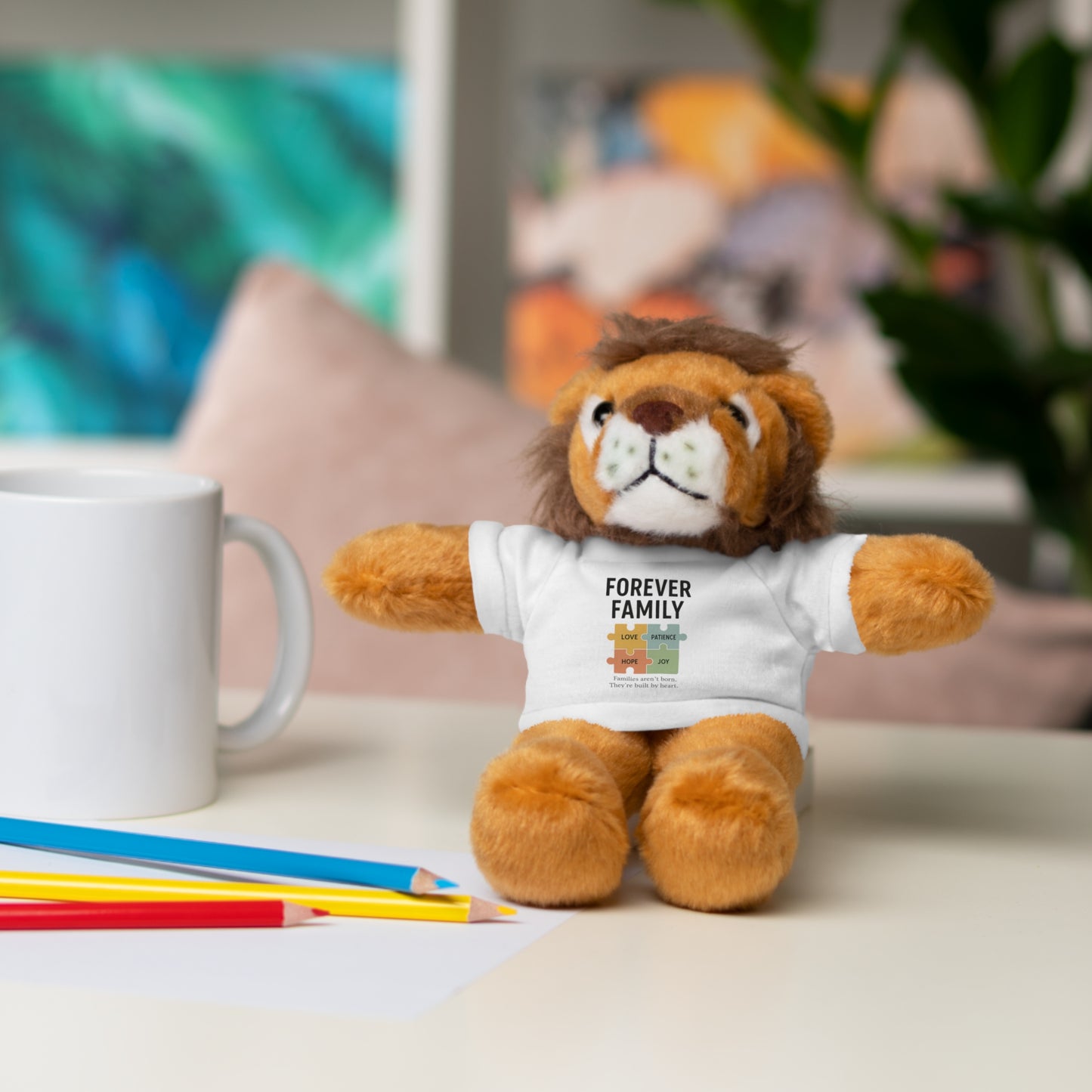 "Forever Family" Plush Bear with Tee