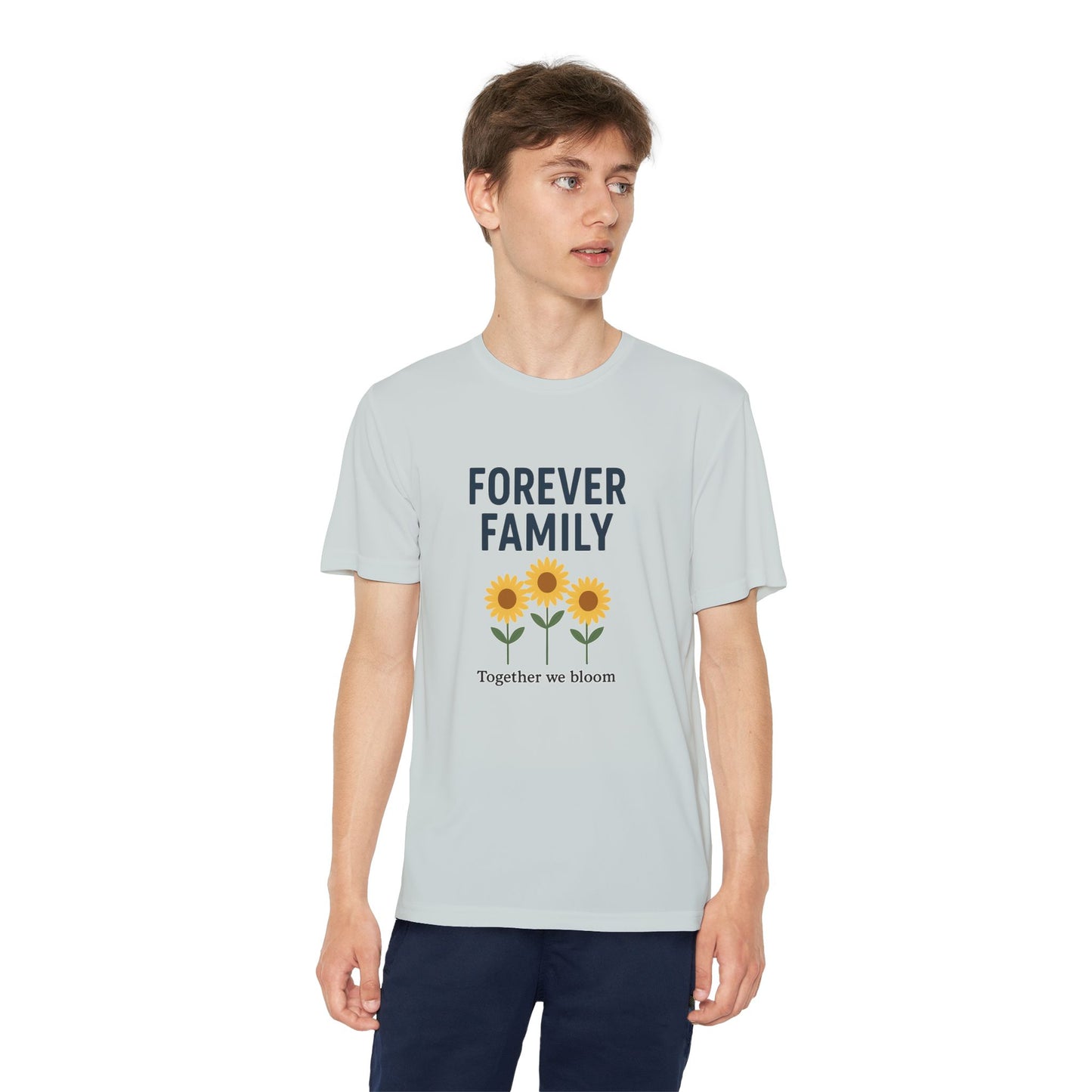 Forever Family Youth Tee — “Together We Bloom” Sunflower Kids T‑Shirt