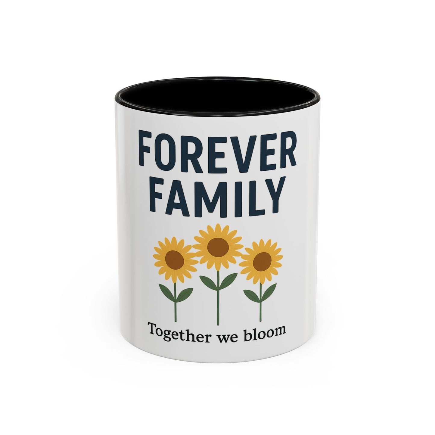Forever Family Sunflower Coffee Mug – "Together We Bloom"