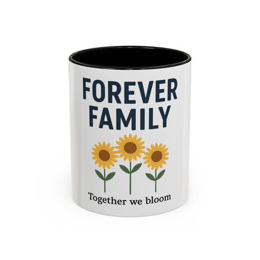 Forever Family Sunflower Coffee Mug – "Together We Bloom"