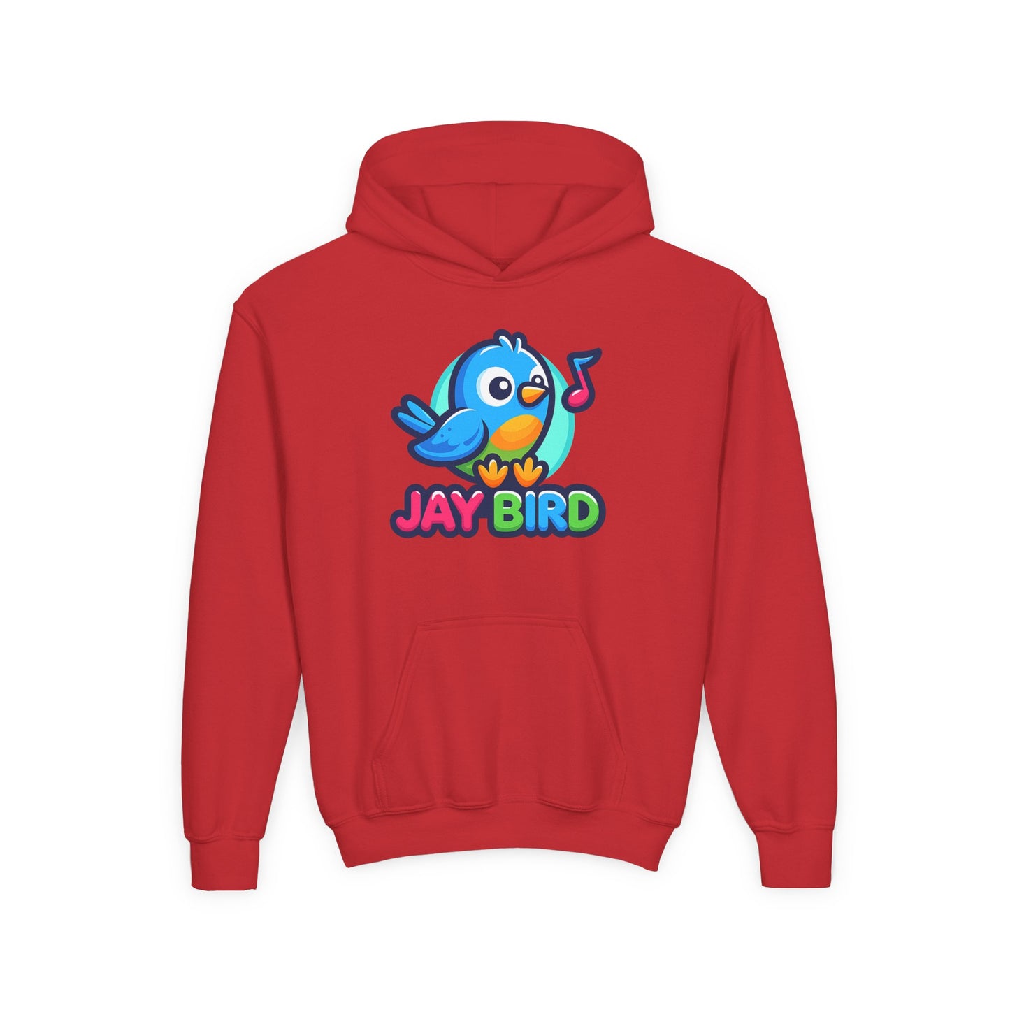 Youth Hoodie — Cute 'Jay Bird' Pullover