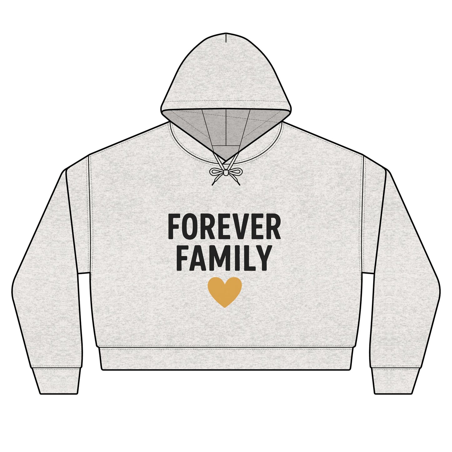 'Forever Family' Women's Organic Hoodie — Love Sweatshirt