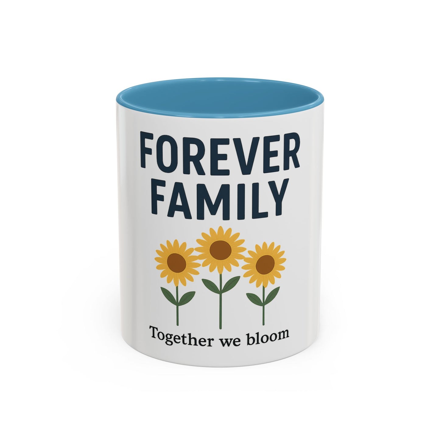 Forever Family Sunflower Coffee Mug – "Together We Bloom"