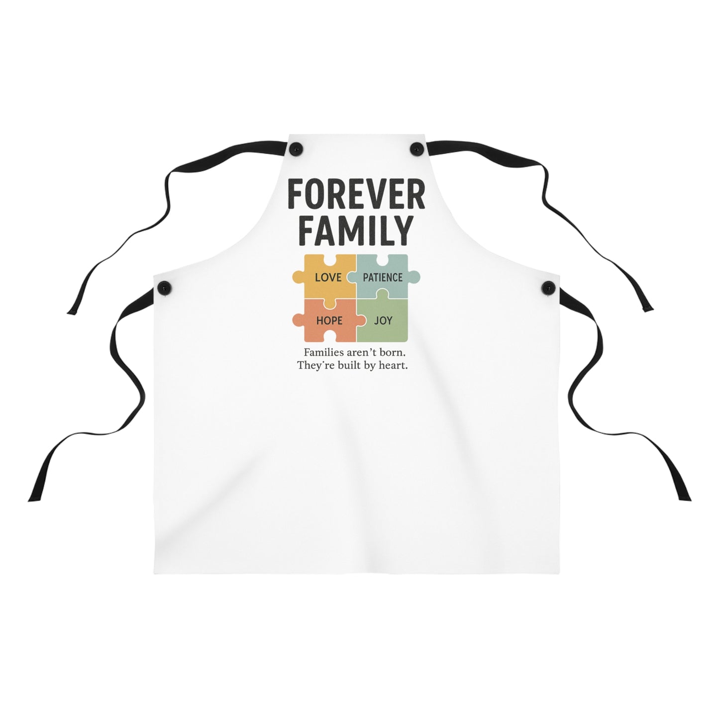 Forever Family Puzzle Apron - Celebrate Love and Togetherness in the Kitchen