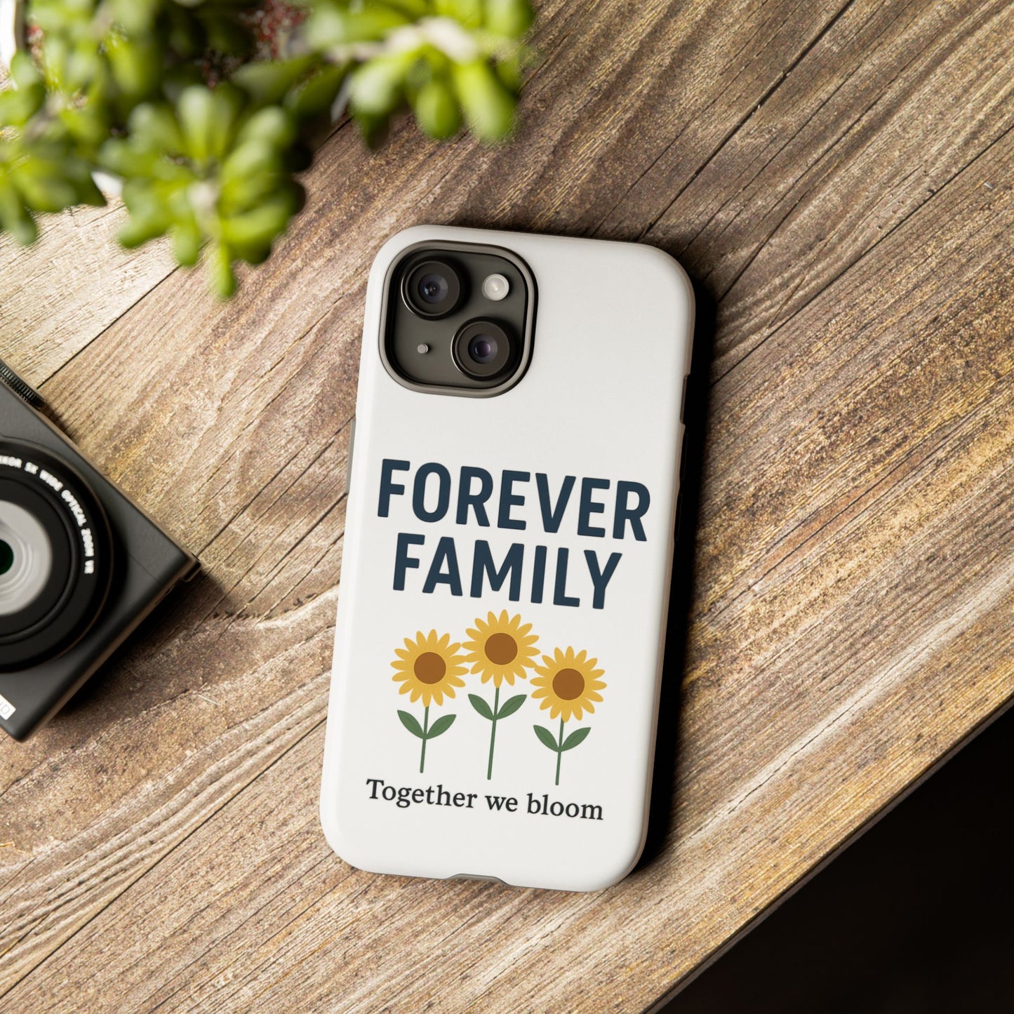 Forever Family Phone Case — Sunflower "Together We Bloom" Protective Cover