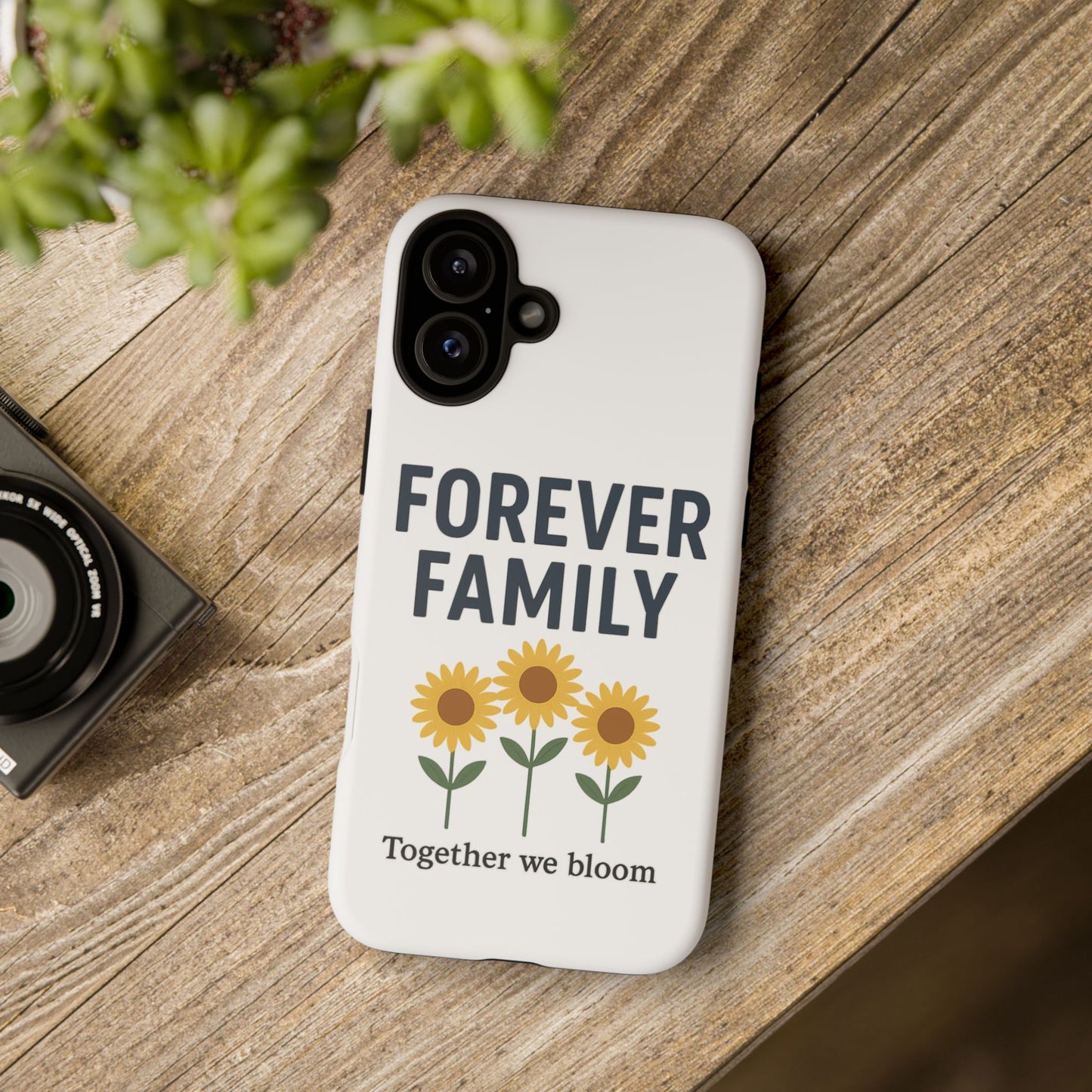Forever Family Phone Case — Sunflower "Together We Bloom" Protective Cover