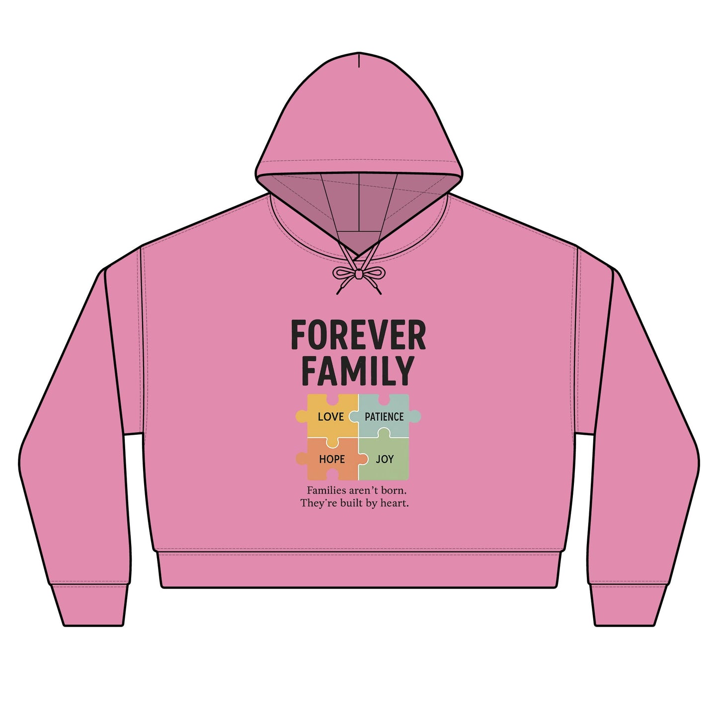 Forever Family Hoodie — Puzzle Piece Women's Organic Hoodie