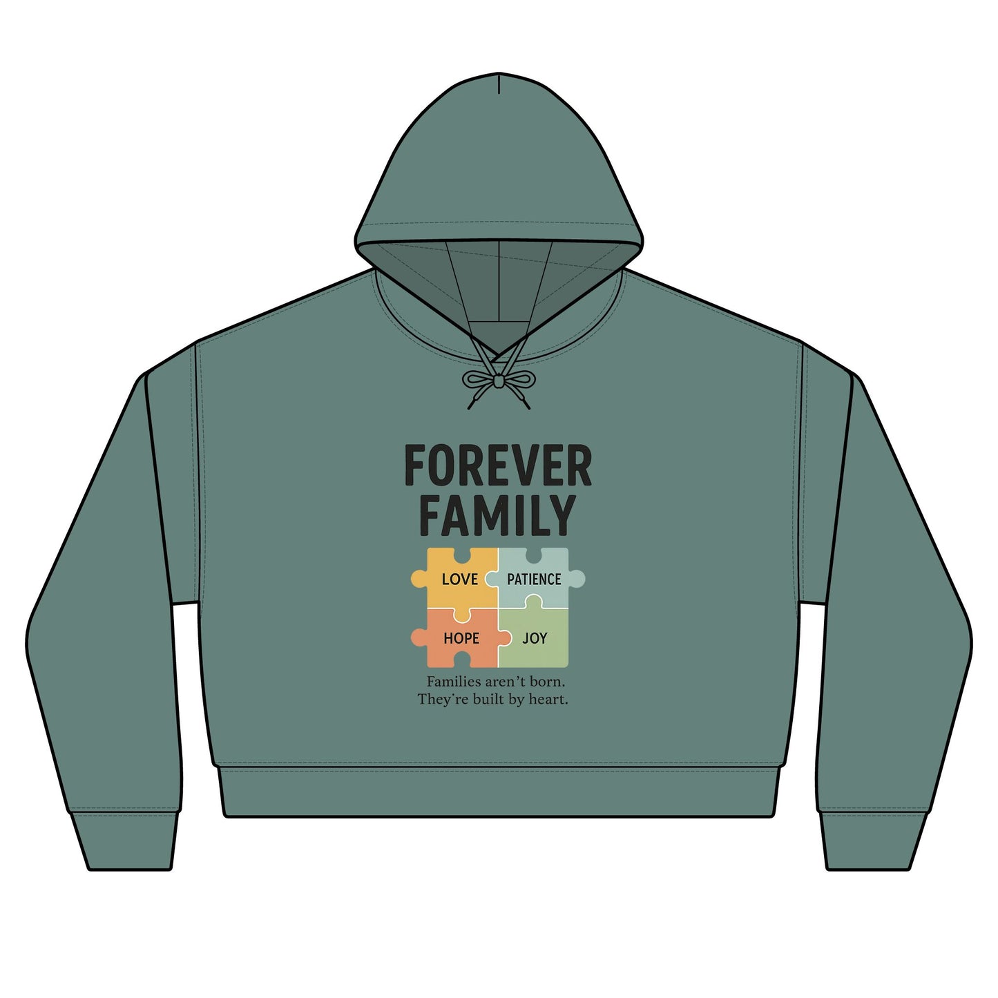 Forever Family Hoodie — Puzzle Piece Women's Organic Hoodie