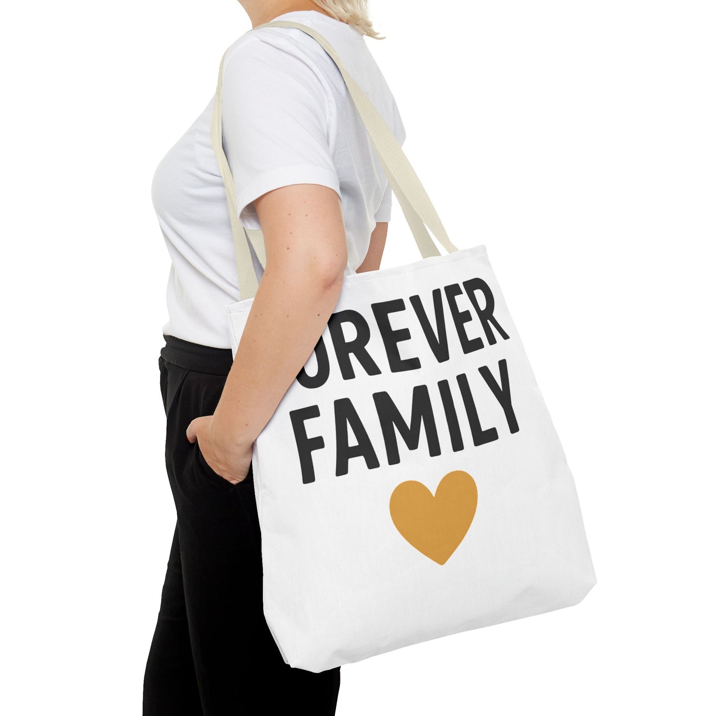 Forever Family Heart Tote Bag — Love Canvas Tote
