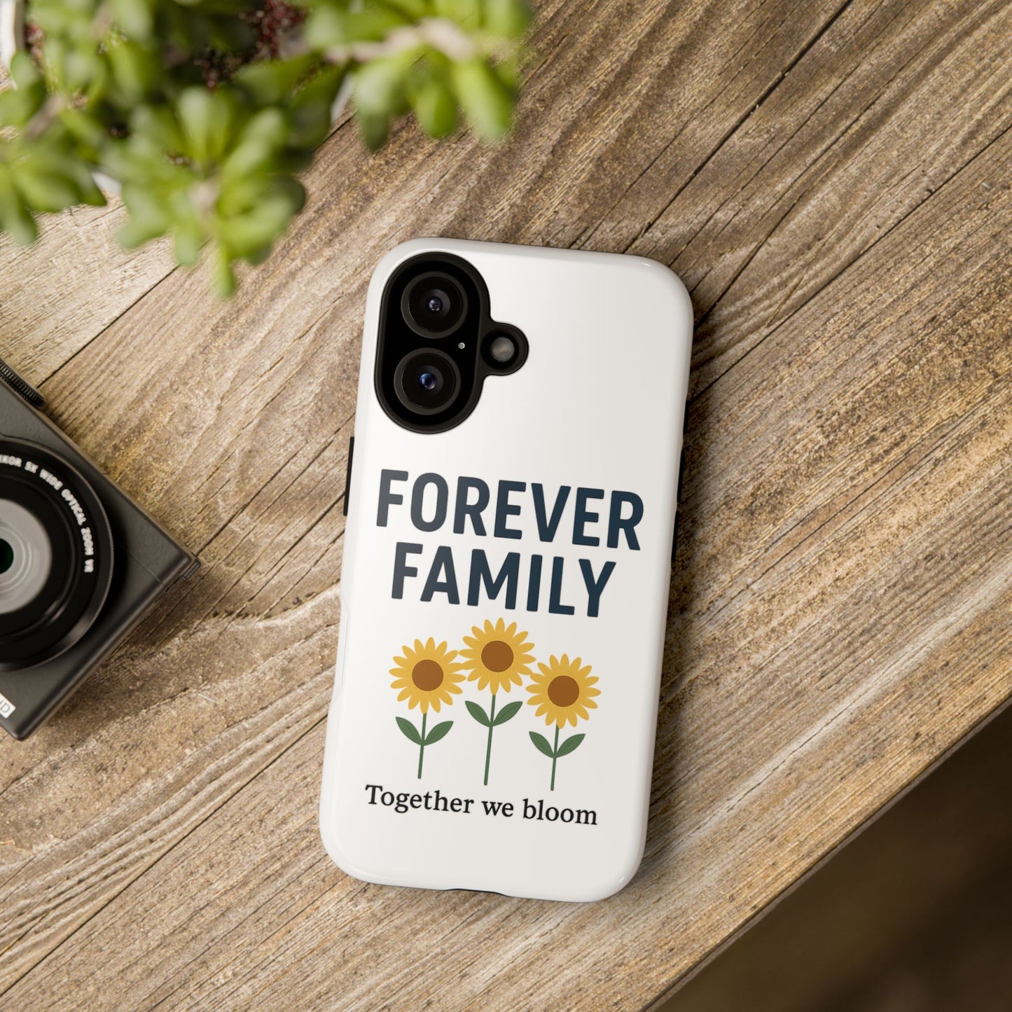 Forever Family Phone Case — Sunflower "Together We Bloom" Protective Cover