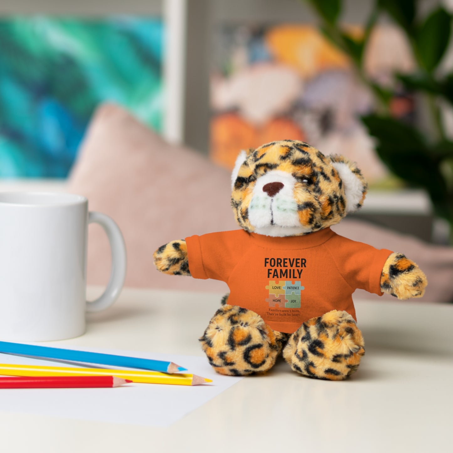 "Forever Family" Plush Bear with Tee
